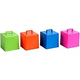 Creative Balloons™ Cube Weight – 65 g Neon Assorted Balloon Weights for Helium Balloon Bouquets – 10‑Pack for Parties & Event Décor