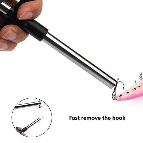 Booms Easy Fish Hook Remover-T-Type Portable Out Fish Hooks Extractor Tools Blue - Thumbnail 3