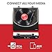 ION Audio Premier LP – Wireless Bluetooth Turntable/Vinyl Record Player with Speakers, USB Conversion, RCA & Headphone Outputs – Black Finish (PREMIERLPBKXCA)thumb 4