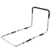 AW Medical Supply Bed Rail Handle Adjustable Height Bed Assist Bar Grab Bar Safety Hand Rail with Safety Strap