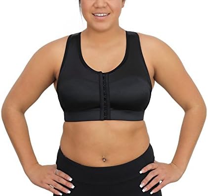 Racer, Women's Full Coverage Racerback Sports Bra - Black