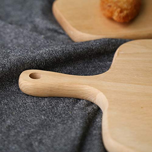 Qianduoduo888 Houten Pizza Plate, Pizza Board Houten Pizza Peel Paddle Pizzapalet Met Afgeronde Hoeken Snijplank Serving… - Afbeelding 3