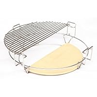 Aura Outdoor Products Pro-Zone Cooking System for Big Green Egg, Kamado Joe, and other Kamado Cookers