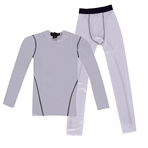 Boys-Long-Underwear-Set-Skin-Base-Layer-Tops-and-Bottom-Moisture-Wicking