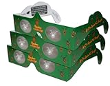 3D Christmas Glasses - Holiday Specs -REINDEER - 3 PAIRS - Transform Christmas Lights Into Magical Images