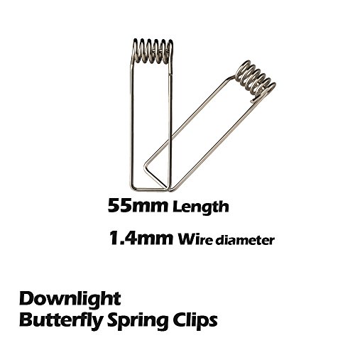 Senweit Pack of 10 Retaining Spring Clips Diameter 55mm for GU10 Fire
