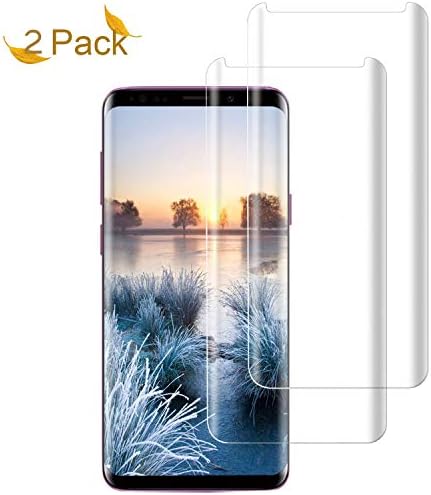 (2 Pack) Galaxy S9 Plus Screen Protector, 3D Full Screen Coverage Glass [9H Hardness][HD-Clear][Case Friendly][Anti-Fingerprint] Tempered Glass Screen Protector Compatible with Samsung Galaxy S9 Plus