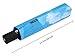 Plemo Automatic Umbrellas, 11.5 Inch Compact Folding Umbrellas Windproof with Anti-Slip Rubberized Grip, for Business and Travels or Wedding Gifts, Blue Sky