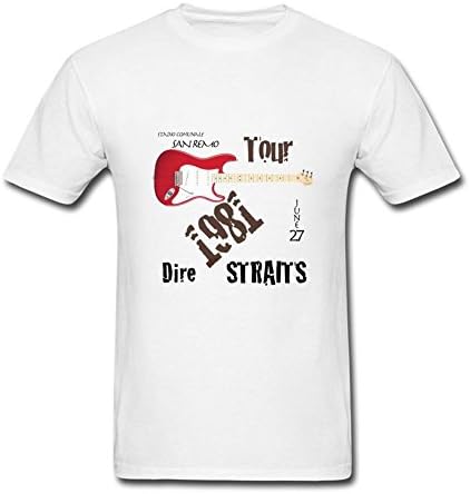 Foxgax Men's Dire Straits Guitar T shirts