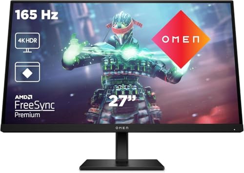 OMEN 27s Monitor Gaming 27" FHD 1920 x 1080 a 240Hz, IPS, 16:9, 1ms, HDMI, Antirreflejo,AMD FreeSync Premium, Compatible con Consolas Negro