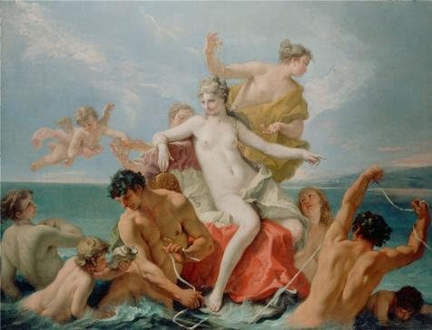 'Triumph of the Marine Venus, about 1713 By Sebastiano Ricci' oil painting, 8x10 inch / 20x27 cm ,printed on polyster Canvas ,this Replica Art DecorativePrints on Canvas is perfectly suitalbe for gift for bf and gf and Home decoration and Gifts