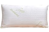 Bamboo Shredded Memory Foam  King Pillow with Removable Bamboo Cover