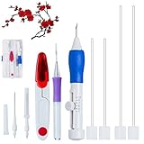 Embroidery stitching punch needle JCBABA Magic Embroidery Stitching Punch Pen Set Craft Tool for Embroidery Threaders DIY Sewing