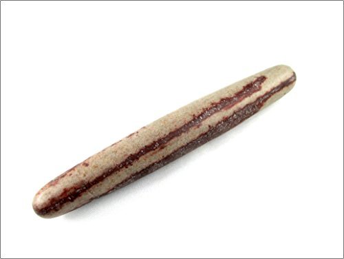 Jet Narmada Lingam Smooth Wand 5 inch Approx. Massage Divine Spiritual Stick Free Booklet Jet International Crystal Therapy Love Power
