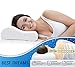 ZG Home Queen Memory Foam Pillow, Neck Pillow, Cervical Pillow for Neck Pain, Orthopedic Contour Pillow for Back, Side, & Stomach Sleepers (24”x15”) Queen Size with Hypoallergenic Pillowcase