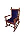Baby Doll Bedding Heavenly Soft Child Rocking Chair Cushion Pad Set, Navy (Chair is not Included with The Product)