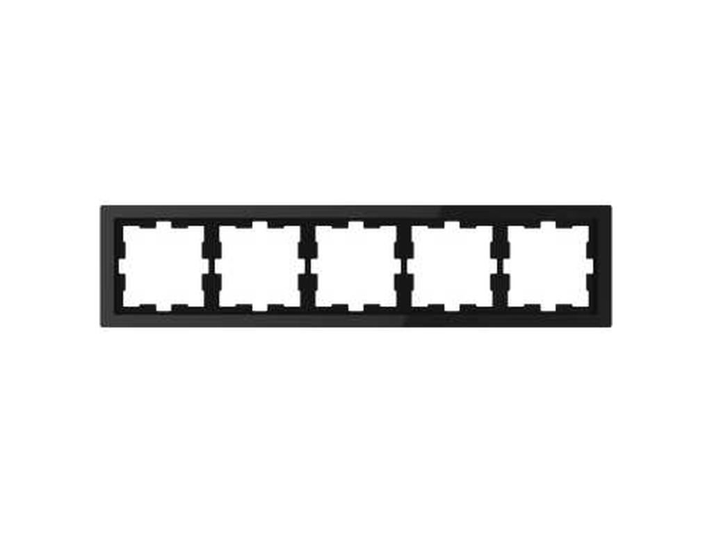 Schneider Electric mtn4050 – 6503 Frame of 5 Elements of the Range D-Life for Vertical and Horizontal Mounting, Finished in Glass, onix