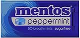 Mentos Sugar-Free Breath Mints, Peppermint, 1.27 Ounce (Pack of 12)