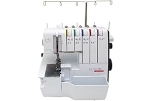Bernette B48 Funlock Serger Coverstitch Overlock Machine | Heavy Duty Sewing Quilting Performance for Beginners and Professionals | 23 Stitches LED Light 1300 SPM Easy Threading Knife Control