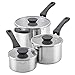 Farberware Neat Nest Stainless Steel Sauce Pan Set/ Saucepan Set, 6 Piece, Silver