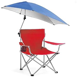Kikilive Chaise Parasol,chaise De Camp Se Pliante D’auvent Réglable, Chaise Pliante Extérieure Portative Avec Le…