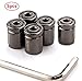 Xuxu521 Car Tire Valve Stem Caps（5pcs） Anti-Theft (Black)
