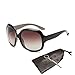 MOTINE Oversized Women's Polarized Sunglasses Fashion Sunglasses UV400 (Coffee)