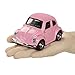 iPlay, iLearn Toy Diecast Car Play Vehicles, Classic Die cast Model Cars, Retro, Truck, Old Beetle Models, Moving Vehicle Toys, Pull Back Action with Lights and Sounds 1:38 (Pink)