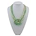 Bocar Statement Beaded Multilayer Chunky Bib Knot Necklace for Women