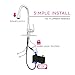 Bio Bidet FLOW Touchless Kitchen Faucet with Pull Down Sprayer, Low Single Handle, Chrome