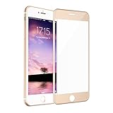 iPhone 7 Plus Screen Protector, iOrange-E 3D Curved Glass Full Coverage Tempered Glass Screen Protector for Apple iPhone 7 Plus 5.5 Inch, Gold