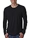 Next Level Apparel mens Next Level Premium Fitted Long-Sleeve Crew(N3601)-BLACK-2XL