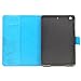 Mini 2 3 Case-LittleMax Smart Embossed Leather Flower Cards Holder Case Stand Cover with Auto Wake / Sleep for Apple iPad Mini 3 / 2 / 1 [Free Stylus Pen]-#1-Blue Butterfly