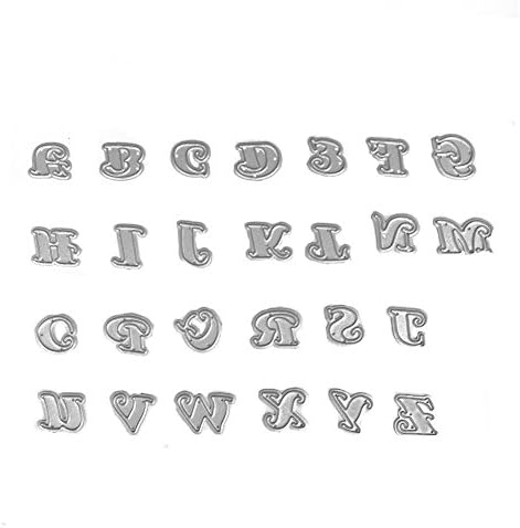 Metal Cutting Dies Stencil Template for DIY Scrapbook Album Paper Card Craft Decoration (Letters)