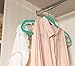 Velvet Hangers with Accessory Bar - For Shirts, Dresses, and Delicate Clothing - Non-Slip Velvety Smooth Texture - Slim Space Saving Design- sea foam green- 50 Pack - 17.5 x 0.2 x 9.5 Inches