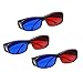 uxcell Red-Blue 3D Glasses 3D Visoin Glass for Movies 3D Print Magazines Comic Books TV Anaglyph Photos 3pcsthumb 4