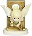 Precious Moments, Disney Tinker Bell in Key Hole Figurine, Porcelain Bisque Figurine, 153013