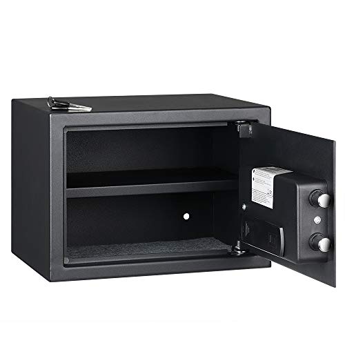 Amazon Basics Steel Security Safe with Programmable Biometric