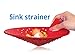 Premium Sink Strainer - Remove Food Waste without Touching It, Drain Cover Prevents Foul Odors, Use as Kitchen Sink Strainer Bathroom Sink Strainer or In Shower Stall