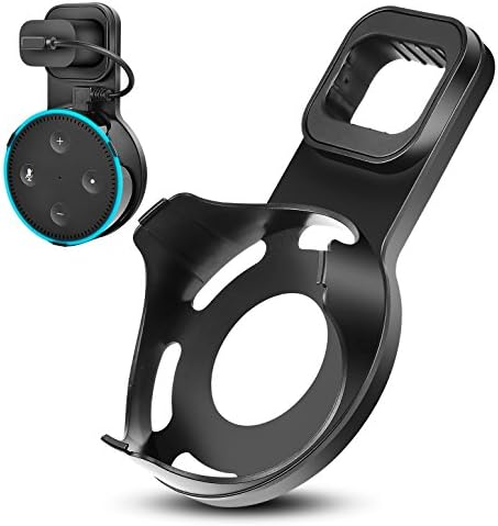 Yuanling Outlet Wall Mount Hanger Stand for Dot 2nd Generation, A Space-Saving Solution for Your Smart Home Speakers Without Messy Wires or Screws (Black)