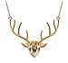 bestwishes2u Austrian Crystal Necklace Elk Necklaces Antlers Collarbone Chain
