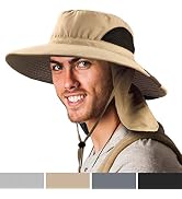 Sun Cube Premium Boonie Hat Wide Brim Adjustable Chin Strap Outdoor Fishing, Hiking, Safari, Summer Bucket Hat UPF 50+ Sun Protection Packable