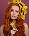 IMSTYLE Copper Red Auburn Lace Wig For Women Reddish Orange Synthetic Long Natural Wave Wigs Mixed Color Heat Resistant Hair With Widow Peak 24 Inch