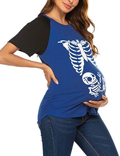 1 luxilooks+Maternity+Halloween+Skeleton+Pregnancy
