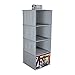 Everything Mary BriteLoft Avengers Hanging Closet Organizer | 4 Shelves Clothing Organizer for Closet and Bedroom Storage | Marvel Towel Accessory Storage, Collapsible Hanging Organizer