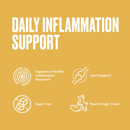 Bulletproof SugarFree Peach Ginger Turmeric Gummies, 60 Count, Keto