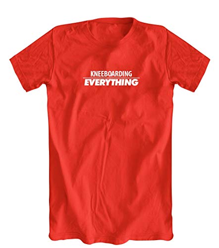 Kneeboarding Over Everything T-Shirt, Red, Large