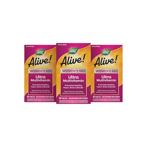 Nature's Way Alive! Ultra Potency Multivitamin for Women 50 Plus, Complete High…