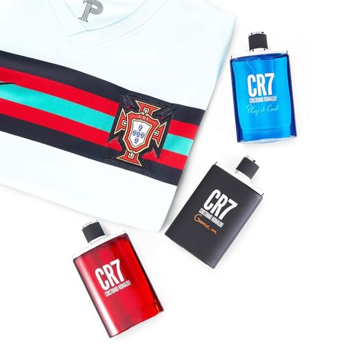 Cristiano Ronaldo CR7 Game On - Perfume para hombres - Esencia amaderada y seductora - Esencia tropical y densa - Estética oscura y sofisticada - Atrevida y de larga duración - EDT Spray 100 ml