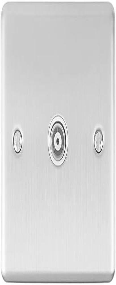 Enhance Decorative TV Satin Stainless Finish With White Trim